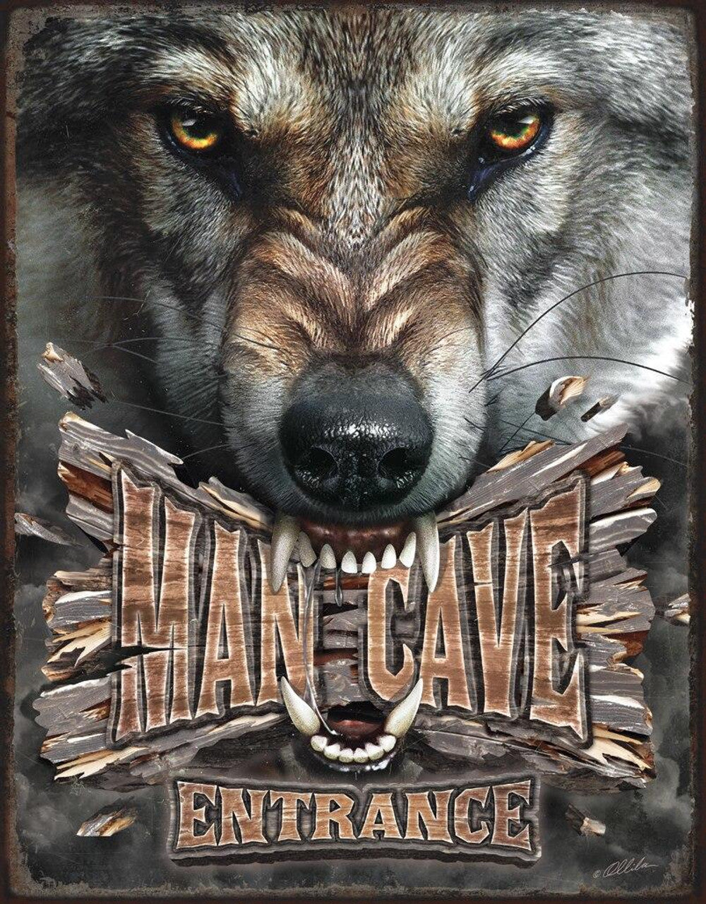 Man Cave Wolf