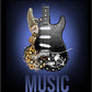 Music Speaks - tin sign wall decor