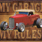My Garage - ROD - tin sign wall decor