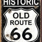 Old Route 66 - Weathered - tin sign wall decor