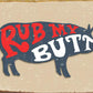 Pork Butt - tin sign wall decor