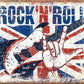 Rock n Roll - tin sign wall decor
