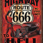 Route 666 - Highway to Hell - tin sign wall decor