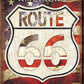 Route 66 - America's Road - tin sign wall decor