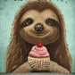 Sloth "Slow Down" - tin sign wall decor