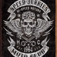 Speed Junkies - tin sign wall decor