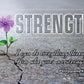 Strength - tin sign wall decor