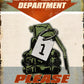 Take a Number - tin sign wall decor