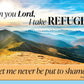 Take Refuge - tin sign wall decor