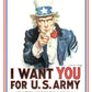 Uncle Sam I Want You - tin sign wall decor