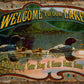 Welcome to our Lake - tin sign wall decor