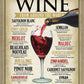 Wine Around the World - tin sign wall decor