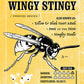 Wingy Stingy - tin sign wall decor
