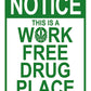 Work Place - tin sign wall decor
